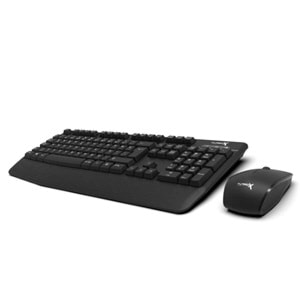 Turbox Workeys Office USB Kablosuz 2.4ghz Siyah Multimedya Standart Q Kablosuz Klavye ve Mouse